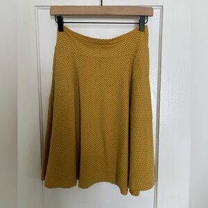 Effie's Heart Mustard Polka Dots A-Line Skirt